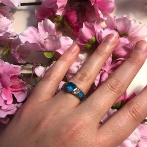 Blue Green Turquoise Ring